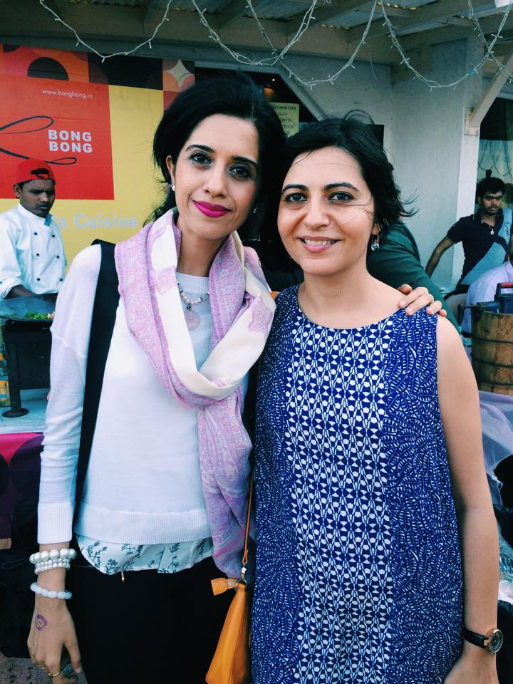 Anushruti with Sona Bahadur at the Great Food Show, Mumbai